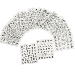 30 Sheets Cherry Blossom Nail Art Stickers White Flower Self-Adhesive Nail Decals with Assorted Floral Patterns for Manicuring * (Online Order Only)