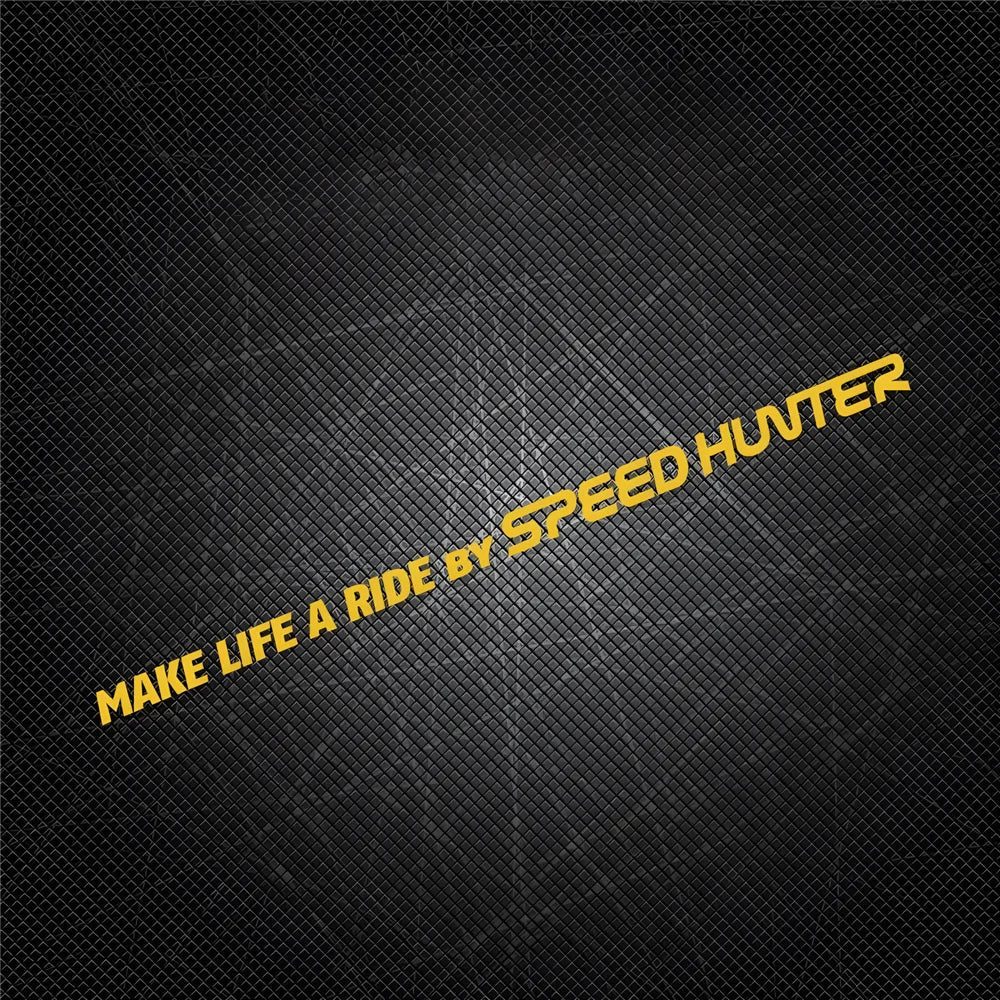 1 Pair Car Styling Stickers for Words Text Make Life A Ride By Speed Hunter Motorcycle Fender Modification Decal Applique Tape (ONLINE ORDER ONLY)