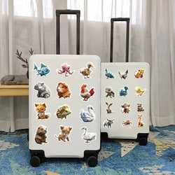 58pcs Origami Aanimal Stickers for Kids Boys Girl Baby Toys Shower Wall Decal For Notebook Water Bottle Luggage Laptop Phone (ONLINE ORDER ONLY)