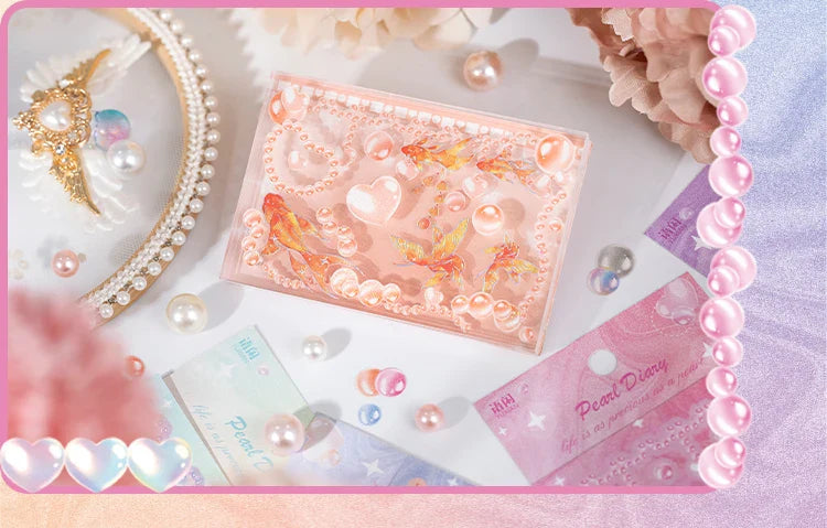 1Pcs Cute Love Romantic Pearl Scrapbooking Stickers Korean ins Hand Account Idol Card Album DIY Deco Material Stationery Sticker (ONLINE ORDER ONLY)