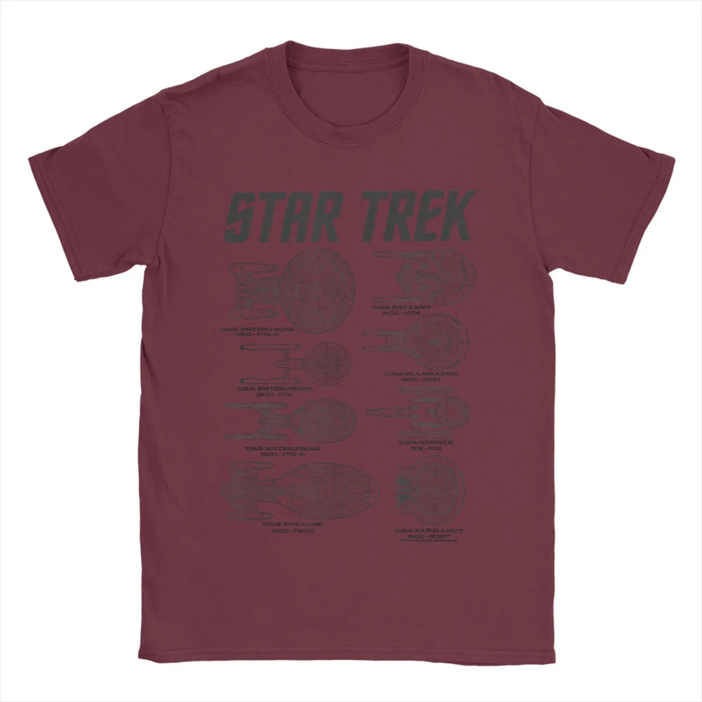Star Trek Spaceships Of Starfleet T-Shirt - 10 Variants (ONLINE ORDER ONLY)