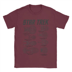 Star Trek Spaceships Of Starfleet T-Shirt - 10 Variants (ONLINE ORDER ONLY)