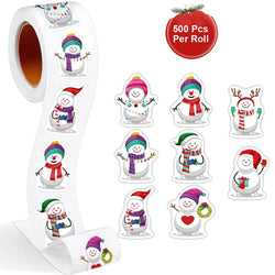 100-500pcs Heterotypic Christmas Snowmans Stickers DlY Gift Holiday Christmas Party Decoration Labels Stationery Stickers (ONLINE ORDER ONLY)