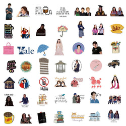 50PCS Gilmore Girls Stickers Decorative DIY For Car Skateboard Laptop Phone Luggage Creative Graffiti Waterproof Sticker Toys (ONLINE ORDER ONLY)