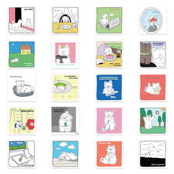 10/20/40PCS West Highland Dog White Terrier Sticker Packs (ONLINE ORDER ONLY)