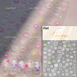 Colorful Bubbles Star Shiny Dreamy Glass Shards Flat 5D Soft Embossed Relief Self Adhesive Nail Art Sticker Chic Manicure Decal (ONLINE ORDER ONLY)