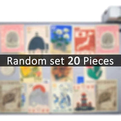 20/30/50Pieces Retro Fashion Art Style Nostalgic Stamp Stickers for Scrapbook Journal Car Bike Luggage Phone Laptop Sticker Toys (ONLINE ORDER ONLY)