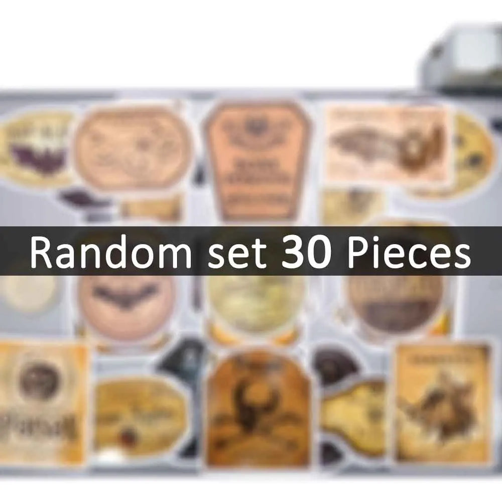 20/30/50Pieces Retro Alchemy Funny Halloween Magic Potion Label Stickers for Bottle Scrapbook Luggage Phone Laptop Sticker Toys (Online Order Only)