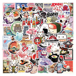 Cartoon Series Sticker Pack: DIY Fridge Laptop Luggage Skateboard Graffiti (Online Order Only)