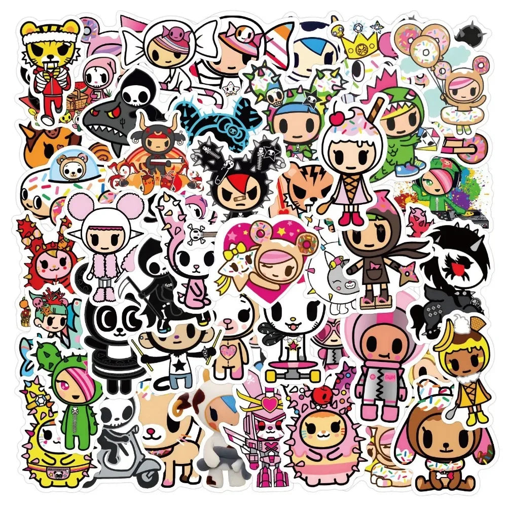 Tokidoki Stickers Pack for Laptop, Phone, Suitcase, Scrapbooking, Stationery (Online Order Only)