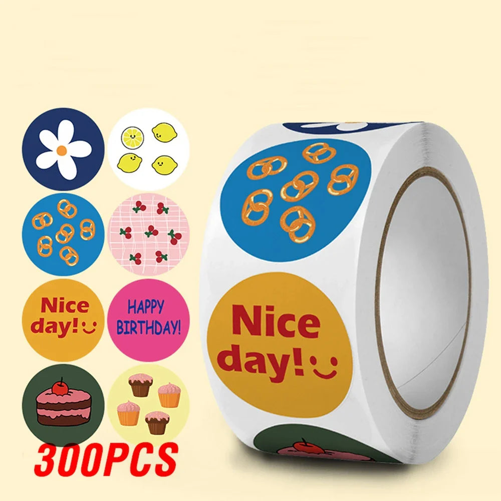 100-500pcs Reward Stickers for Kids Children Personalized Small Business Gift Decor Stickers Stationery Stickers Sealing Label (ONLINE ORDER ONLY)