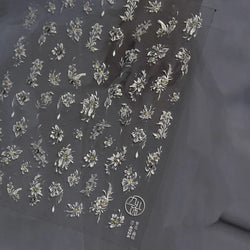 Petal Numerous Flowers Luxuriant Plant Garden Yellow Stamen Charming 5D Soft Relief Adhesive Nail Art Sticker 3D Manicure Decals (ONLINE ORDER ONLY)