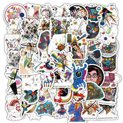 120pcs Wassily Kandinsky Art Stickers for Laptop, Phone, Suitcase, Water Bottle, Stationery, Refrigerator (ONLINE ORDER ONLY)