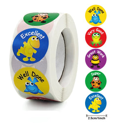 500pcs/roll 1inch Cartoon Animal Children Sticker Label Thank You Cute Toy Game Sticker DIY Gift Sealing Label Decoration 
 (ONLINE ORDER ONLY)