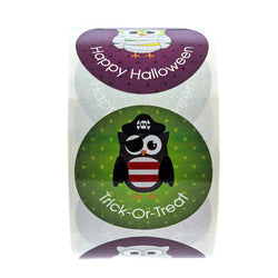 100-500pcs Halloween Decoration Labels Seal Stickers Pumpkin ghost Cat Elf Witch Ghost Sealing Gift Paper Label Sticker (Online Order Only)