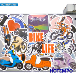 20/30/50Pieces, Motorcycle Stickers, Motorbike Life City Ride Style, Retro Graffiti, for DIY Creative Decoration, Funny Sticker (ONLINE ORDER ONLY)