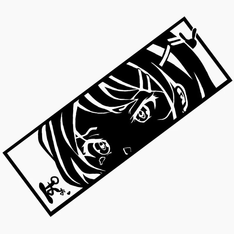 Anime Sticker For Car Stickers PVC Vinyl Decal Cute Girl Automobile Modification Window Bumper Decoration Interior Accessories (ONLINE ORDER ONLY)