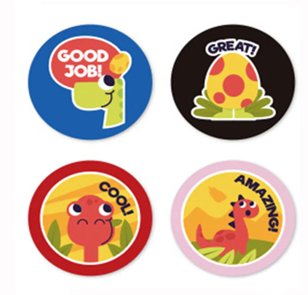 100-500Pcs Teacher Reward Sticker Fun Motivation Animal Sticker For School Teacher Student Stationery Stickers (ONLINE ORDER ONLY)