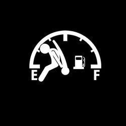 Funny Full Gas Gauge Sticker for Car Fuel Tank Cap Door Decoration Automotive Supplies Fashion Sticker Waterproof Vinyl Decals (ONLINE ORDER ONLY)