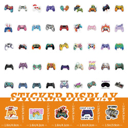 10/30/50/100PCS Cartoon Joystick Gamepad Stickers Phone Skateboard Laptop Bike Fridge Water Glass PVC Waterproof DIY Toys Decals (ONLINE ORDER ONLY)