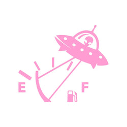 Alien Airship Fuel Tank Cap Sticker for Car Fuel Tank Cap Door Decoration Exterior Accessories Outdoor Stickers PVC Vinyl Decals (ONLINE ORDER ONLY)