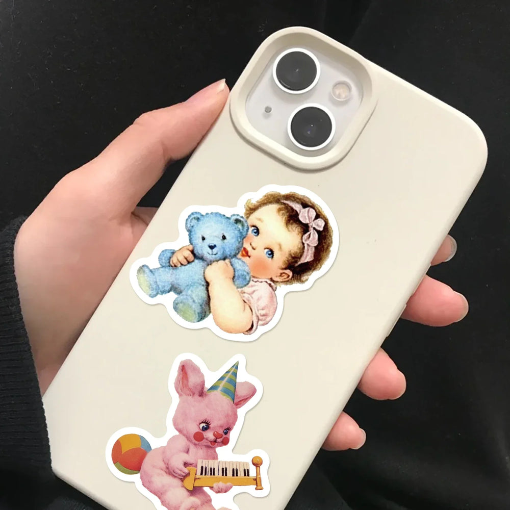 50Pcs Angel Waterproof Decorative Stickers for Phone Case Laptop Helmet Skateboard DIY Creative Graffiti Sticker Decoration (ONLINE ORDER ONLY)