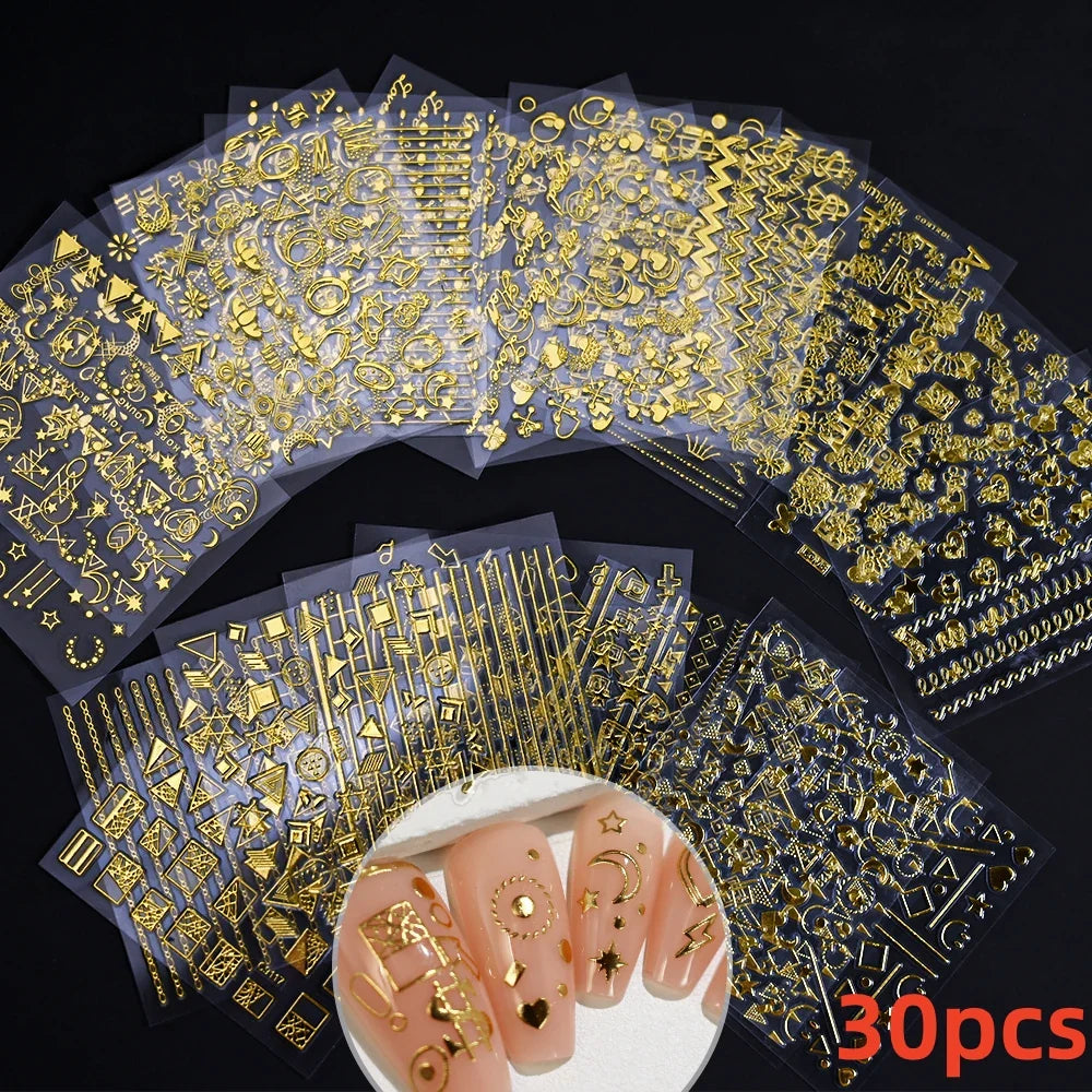 30pcs 3D Daisy Design Nail Art Sticker Set Acrylic Sanding Colorful Floral Decals Self-Adhesive Nail Art Supplies DIY Manicure * (ONLINE ORDER ONLY)