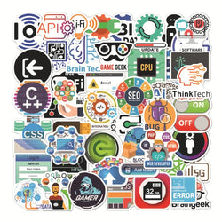 10/50Pcs Programmer Internet Java Stickers Geek Php Docker Html Bitcoin Programming Language For Phone Laptop Car Toy Decals (Online Order Only)