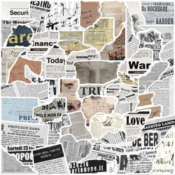 10/30/52PCS Vintage Fragment Graffiti Stickers Retro Decals DIY Phone Stationary Notebook Suitcase Guitar Bike Kids Sticker Toys (ONLINE ORDER ONLY)