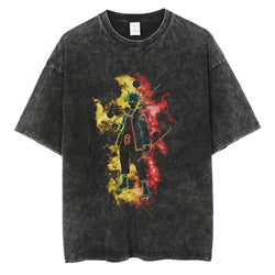 Naruto Rock Lee Streetwear T Shirt Vintage Washed Black (ONLINE ORDER ONLY)