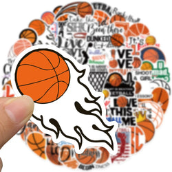 Basketball Stickers 10/30/50pcs Cartoon Decals for Laptop, Skateboard, Wall, Kids Gifts (ONLINE ORDER ONLY)