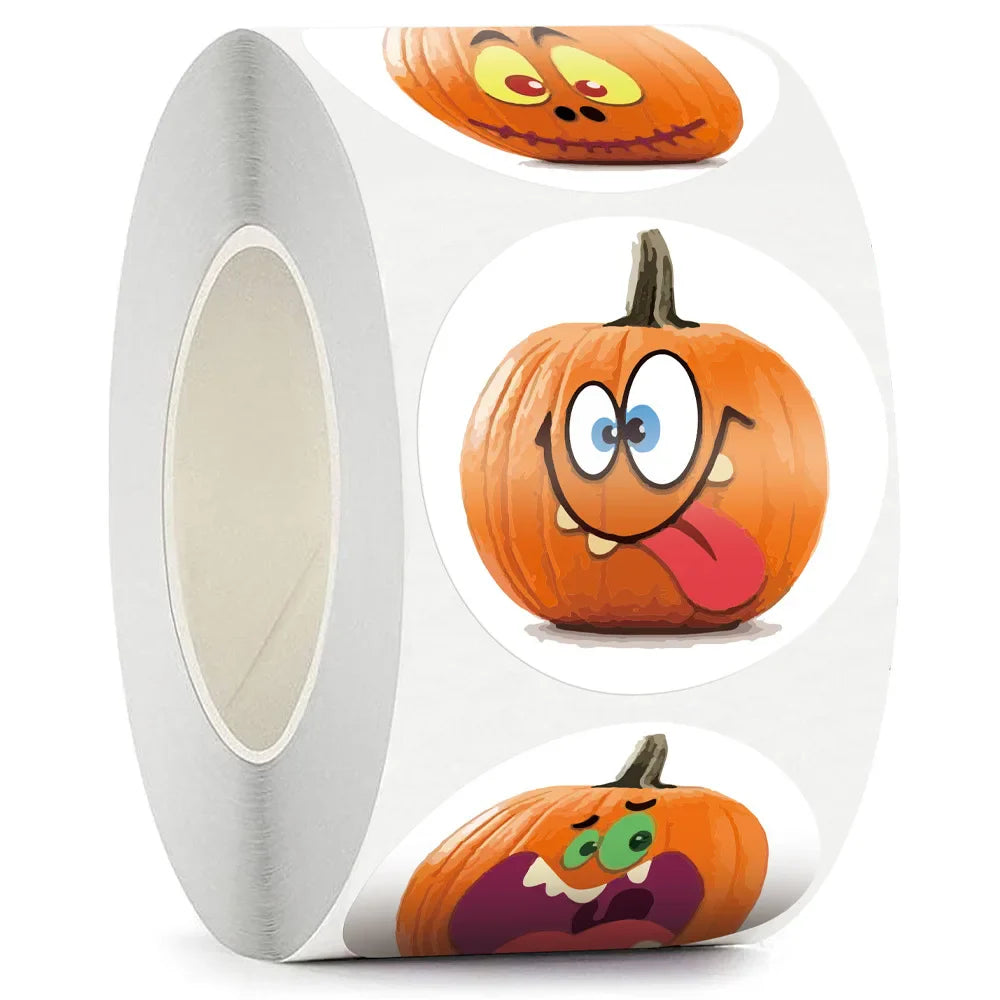 100-500Pcs Halloween Sticker Sealing Label Stickers Adhesive Sticker For Gifts Handmade Envelope DIY Stationery Stickers (ONLINE ORDER ONLY)