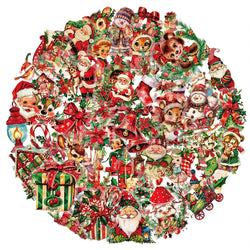Retro Santa Claus Christmas Stickers - 10/30/50pcs for Laptop, Phone, Scrapbook, Suitcase, Wall, Kids Toys (ONLINE ORDER ONLY)