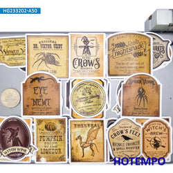 20/30/50Pieces Retro Alchemy Funny Halloween Magic Potion Label Stickers for Bottle Scrapbook Luggage Phone Laptop Sticker Toys (Online Order Only)