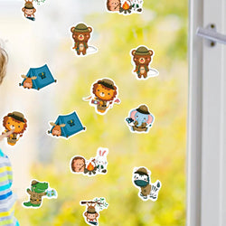 100-500pcs New Cartoon Animal Park Elephant Stickers for Kids Teacher Reward Encourage Sealing Label Stationery Sticker (ONLINE ORDER ONLY)