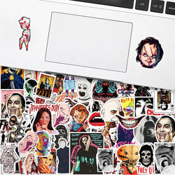 10/30/50/100pcs Cool Horror Movie Waterproof  Stickers Decals Skateboard Car Motorcycle Laptop Phone Bike Luggage Funny Sticker (ONLINE ORDER ONLY)