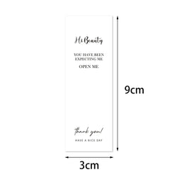 100pcs/Roll 3*9cm Thank You For Your Purchase Stickers For Small Business Gift Package Personalized Labels (Online Order Only)