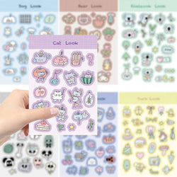 8/16/32pcs Cat Elephant Frog Children DIY Puzzle Sticker Animals Funny Assemble Stickers Kids Educational Toys Boys Girls Gifts﻿ (Online Order Only)