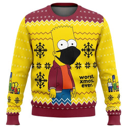 Simpsons Ugly Christmas Sweater - Worst Xmas Ever (ONLINE ORDER ONLY)