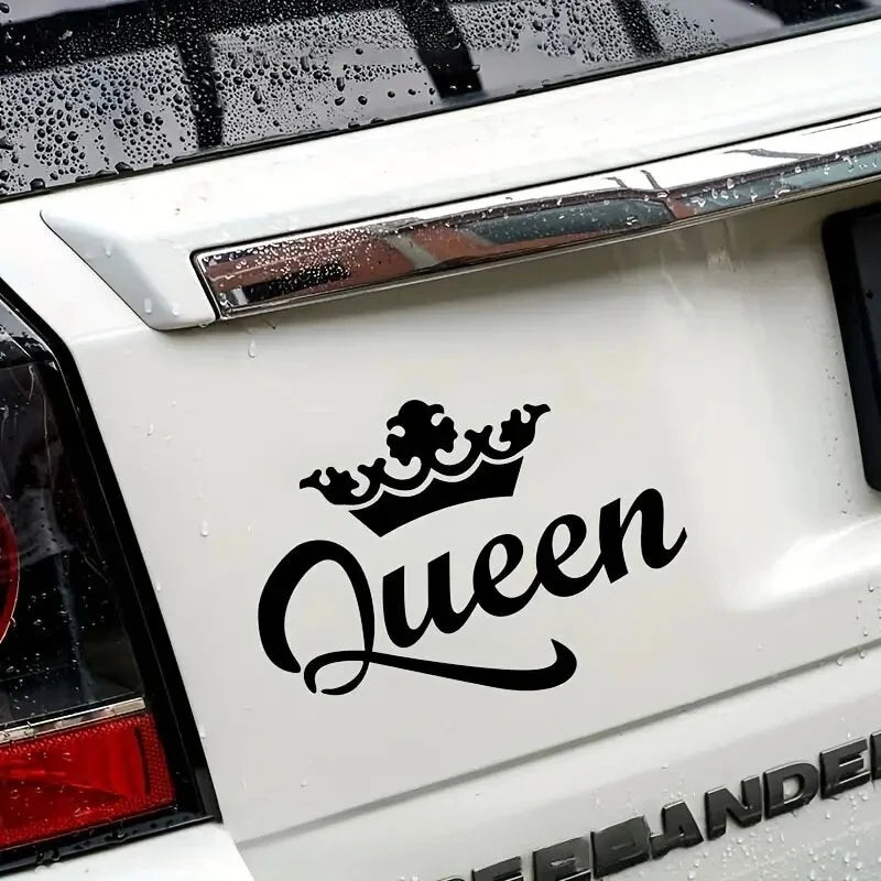 CROWN QUEEN Car Stickers, Fashion Waterproof Vinyl Decal Auto Sticker Car Styling Decoration Accessories (ONLINE ORDER ONLY)