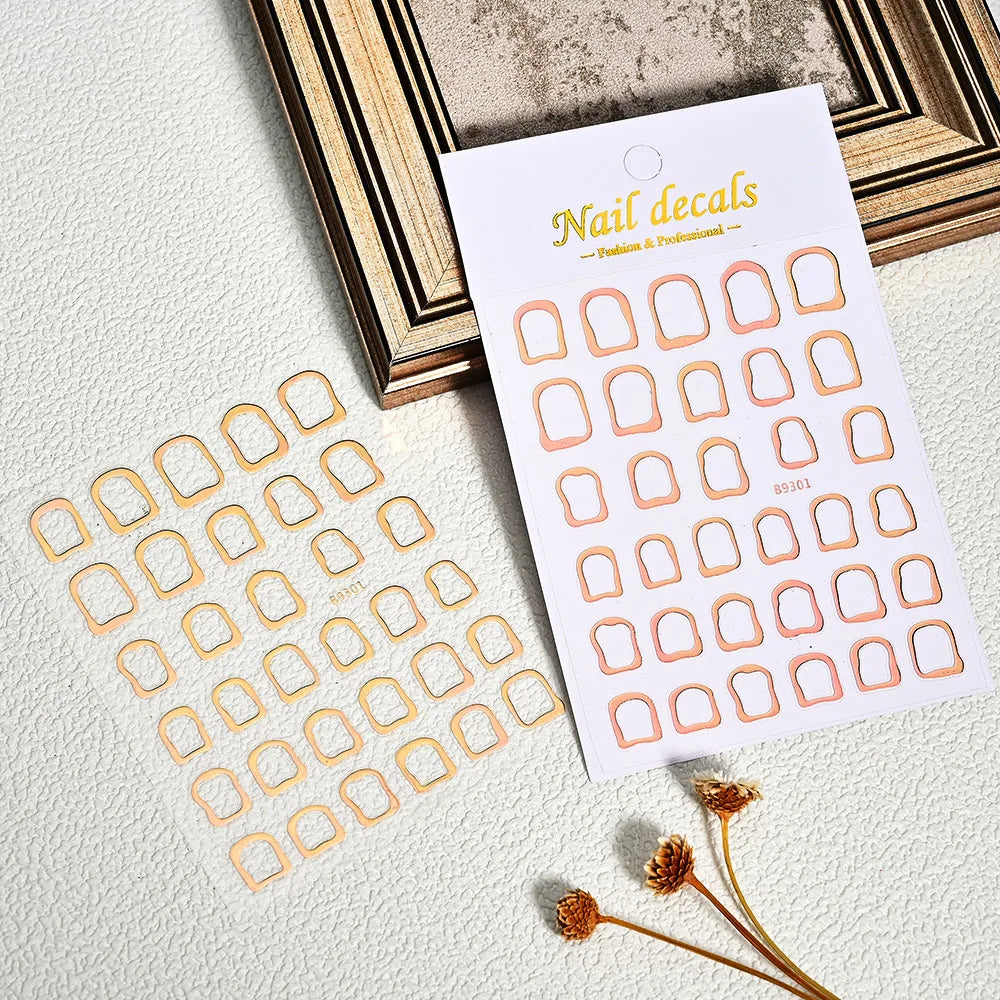 1PC Heart Love Design 3D Nail Art Sticker English Letter Self-Adhesive Slider Valentine's Day DIY Manicure Tips Accessories Tool (ONLINE ORDER ONLY)