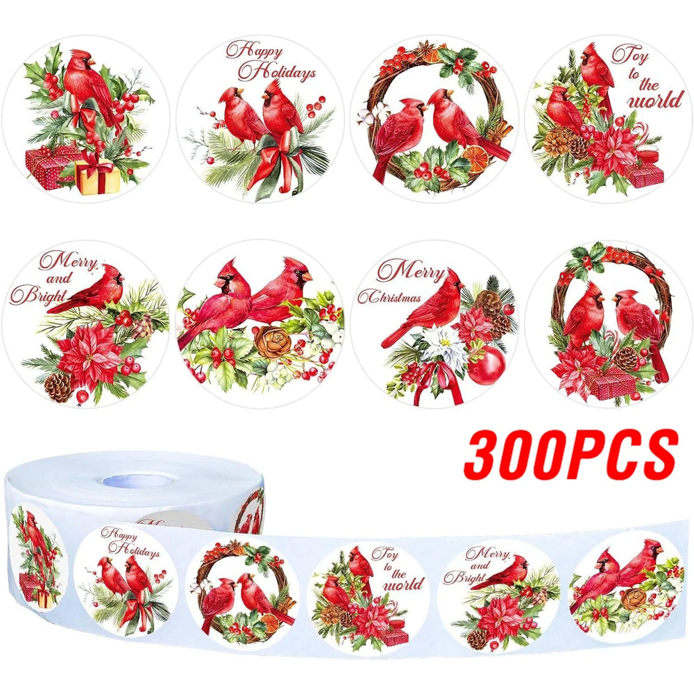 100-500Pcs Christmas Stickers Xmas Labels Stickers Decor Merry Christmas Decorations For Home New Year Gift Stationery stickers (Online Order Only)