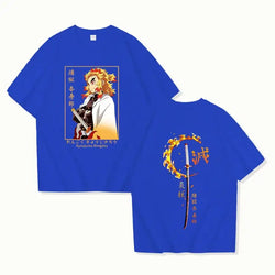 Rengoku Kyoujurou Printed Tee Shirt Demon Slayer (ONLINE ORDER ONLY)