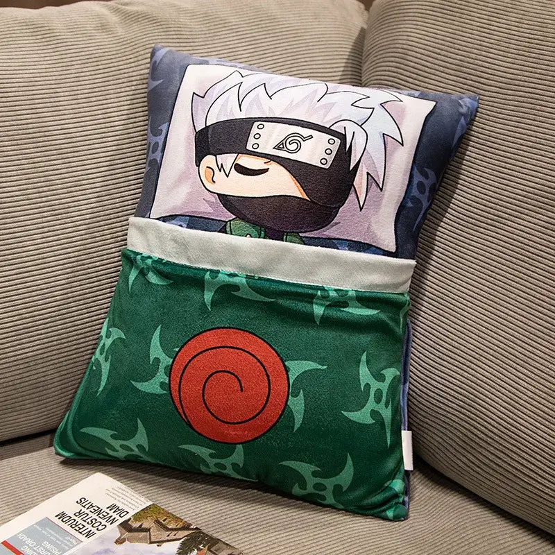 Naruto Anime Plush Pillow: Kakashi & Naruto Soft Doll Toy (ONLINE ORDER ONLY)