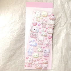 Cute Star Moon Rose Series Laser Stickers Hand Account Idol Card DIY Material Decorative Sticker Personalized Korean Stationery (ONLINE ORDER ONLY)