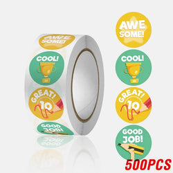 100-500pcs Reward Stickers Motivational Stickers For Kids For School Reward Students Teachers Cute Animals Stickers Labels (ONLINE ORDER ONLY)