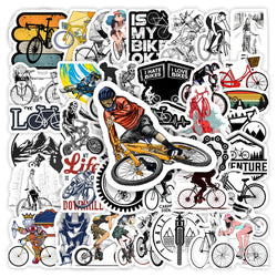 MTB Mountain Bike Stickers Bicycle DIY Kids Gift Toys Decoration Decal for Laptop Phone Bottle Scrapbook Journal Waterproof (ONLINE ORDER ONLY)