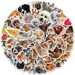 52pcs Cute Dogs Cats Animal Stickers For Luggage Laptop Water Bottle Vinyl Waterproof Graffiti Bicycle Car Decals Kids Toy (ONLINE ORDER ONLY)