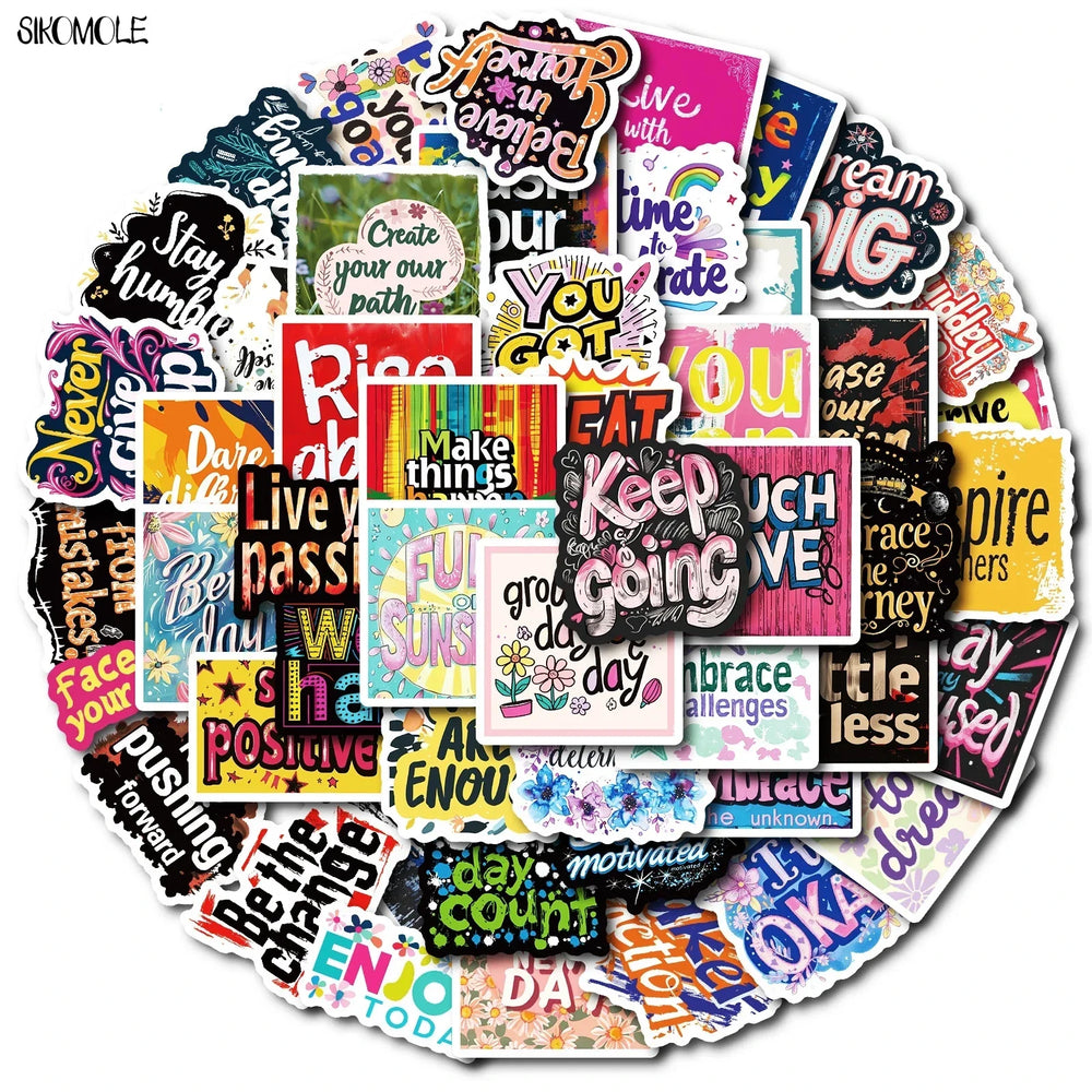 Inspirational Stickers for DIY, Phone, Laptop, Luggage, Skateboard, Kids Gift (ONLINE ORDER ONLY)