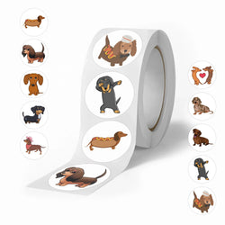 100-500pcs Dog Sticker for On Laptop Suitcase Cute Animal Cartoon Rewards Hand Account Tape Seal Label Stationery Stickers (ONLINE ORDER ONLY)